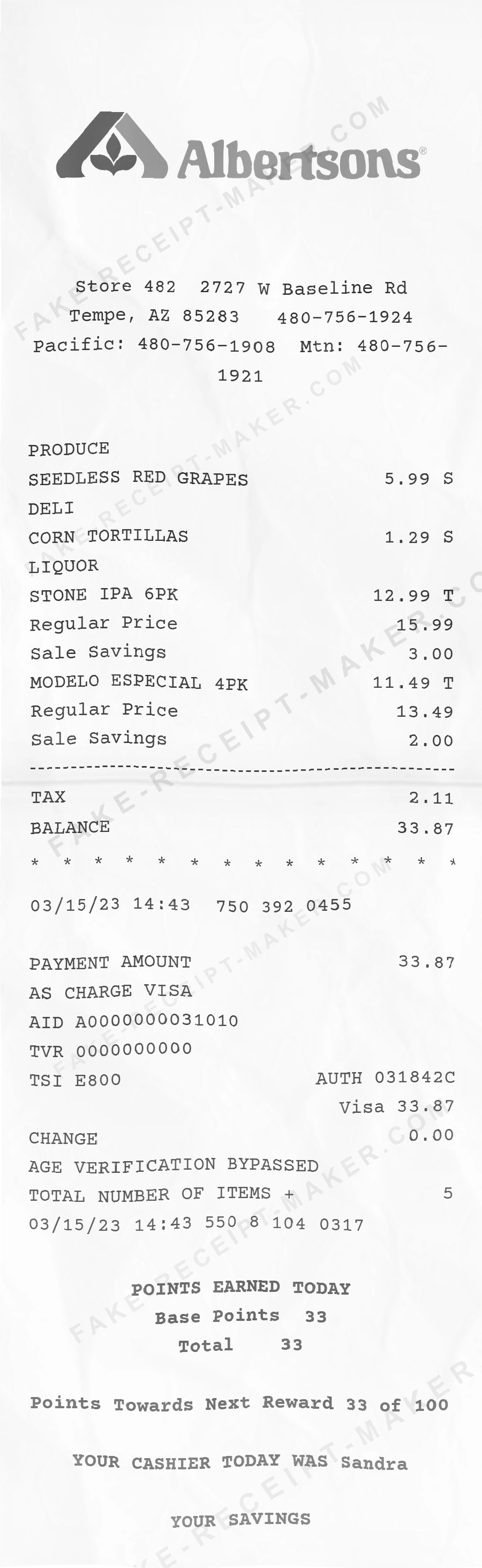 Make Albertsons Receipt Online